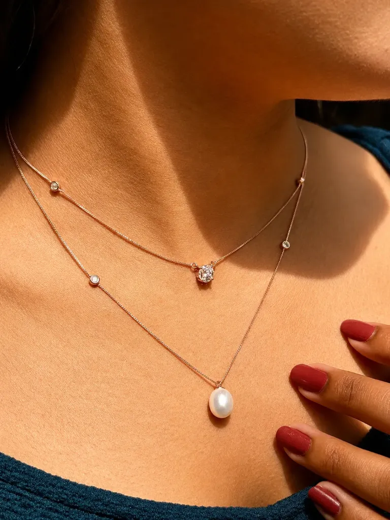 Layered Pearl Necklace