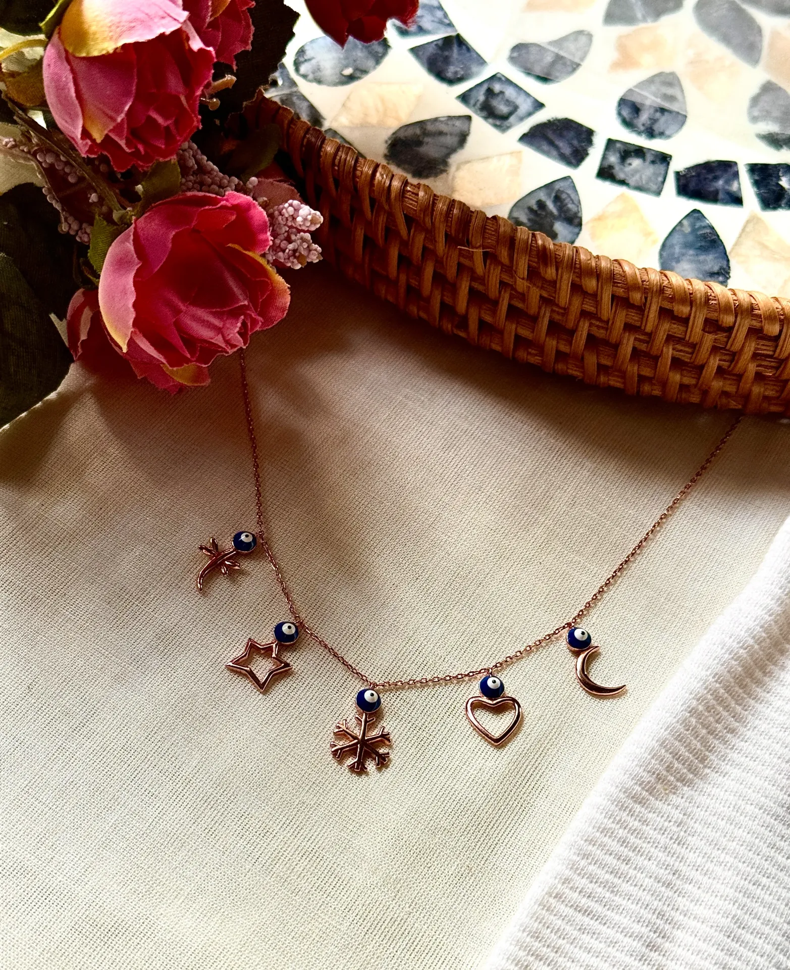 Evil Eye Dangler Necklace