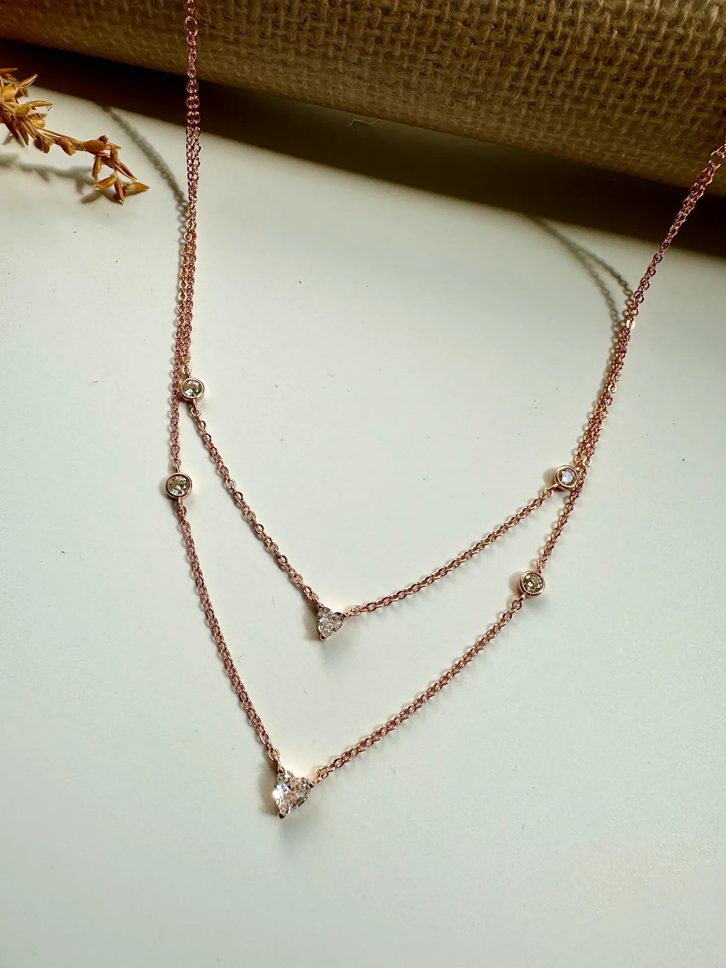 Layered Solitaire Necklace