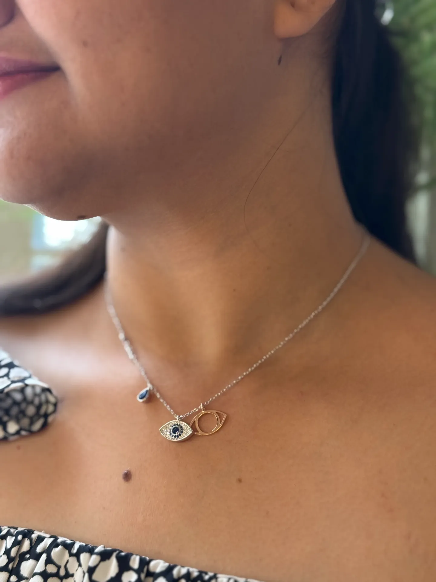 Evil Eye Dangler Necklace