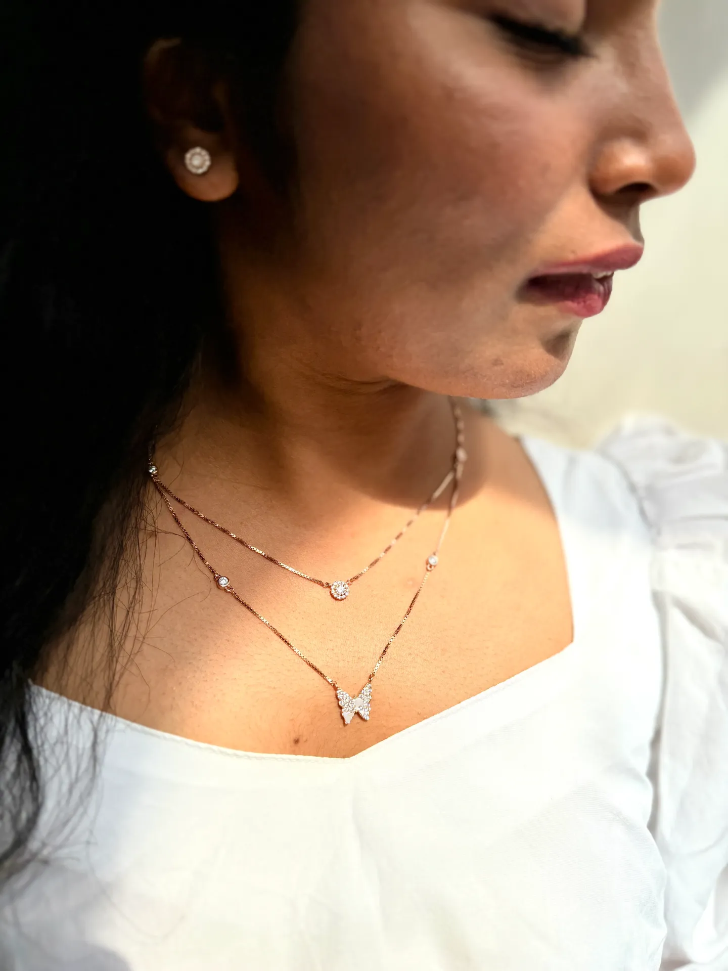 Butterfly Layered Necklace
