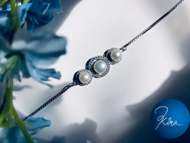 Silver Pearl Bracelet