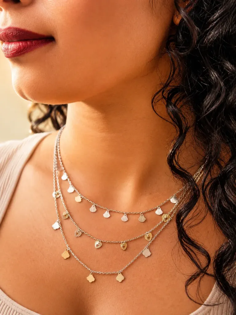 Silver Triple Layered necklace