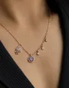 Rosegold Evil Eye Necklace