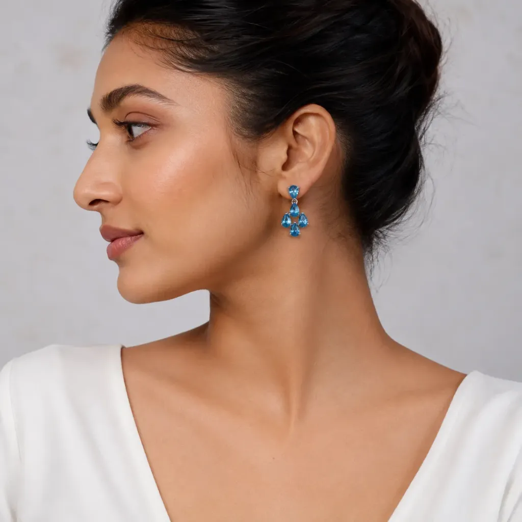 Silver Turquoise Earrings
