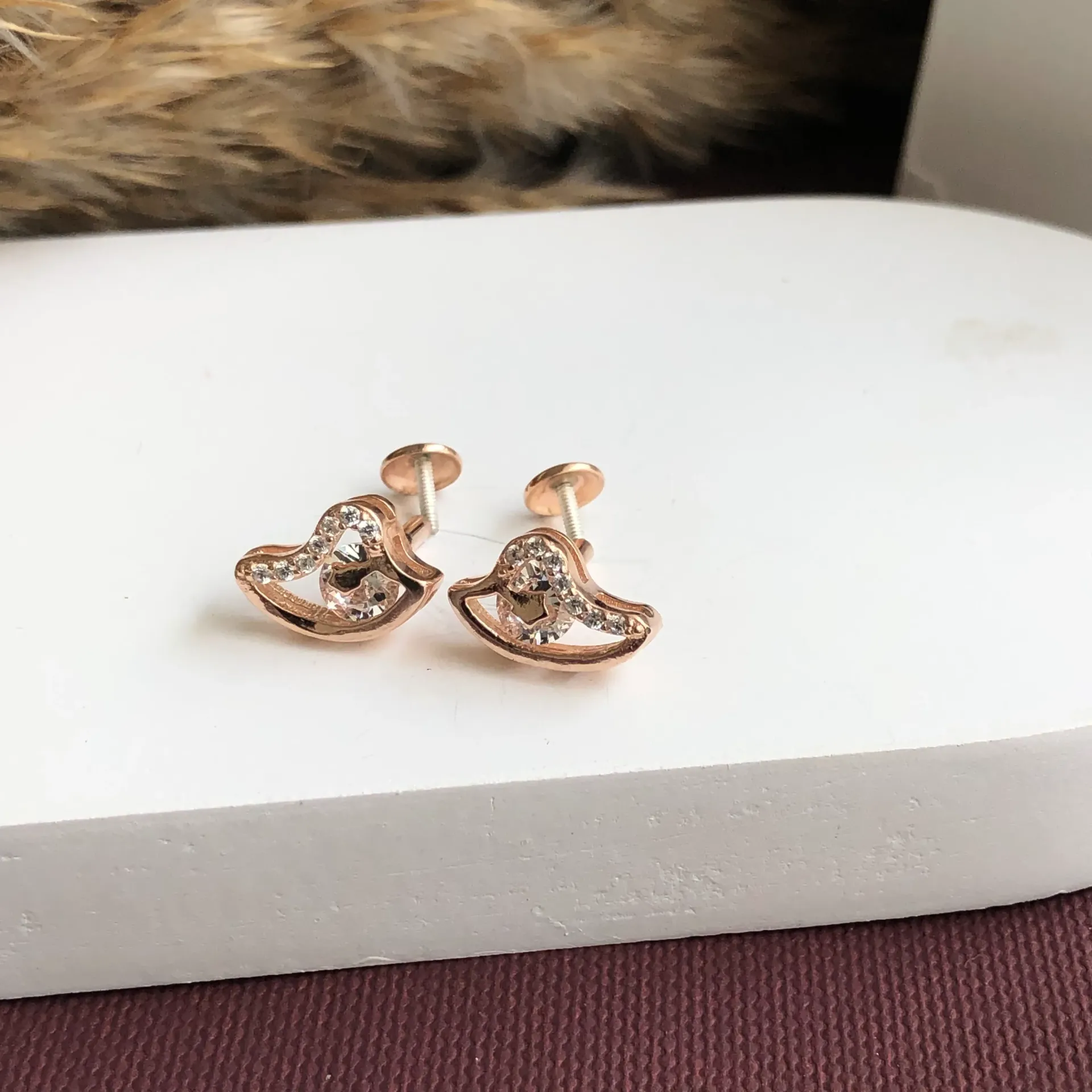 Rosegold Dina Studs
