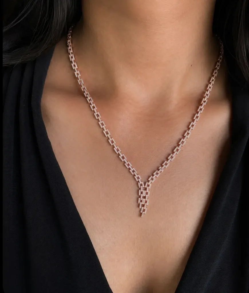 Rosegold Linking Necklace