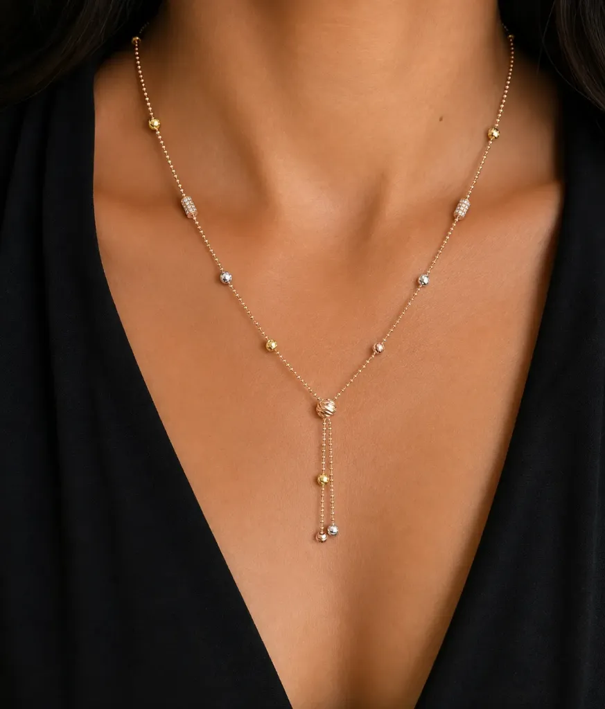 Tricolor Italian Necklace
