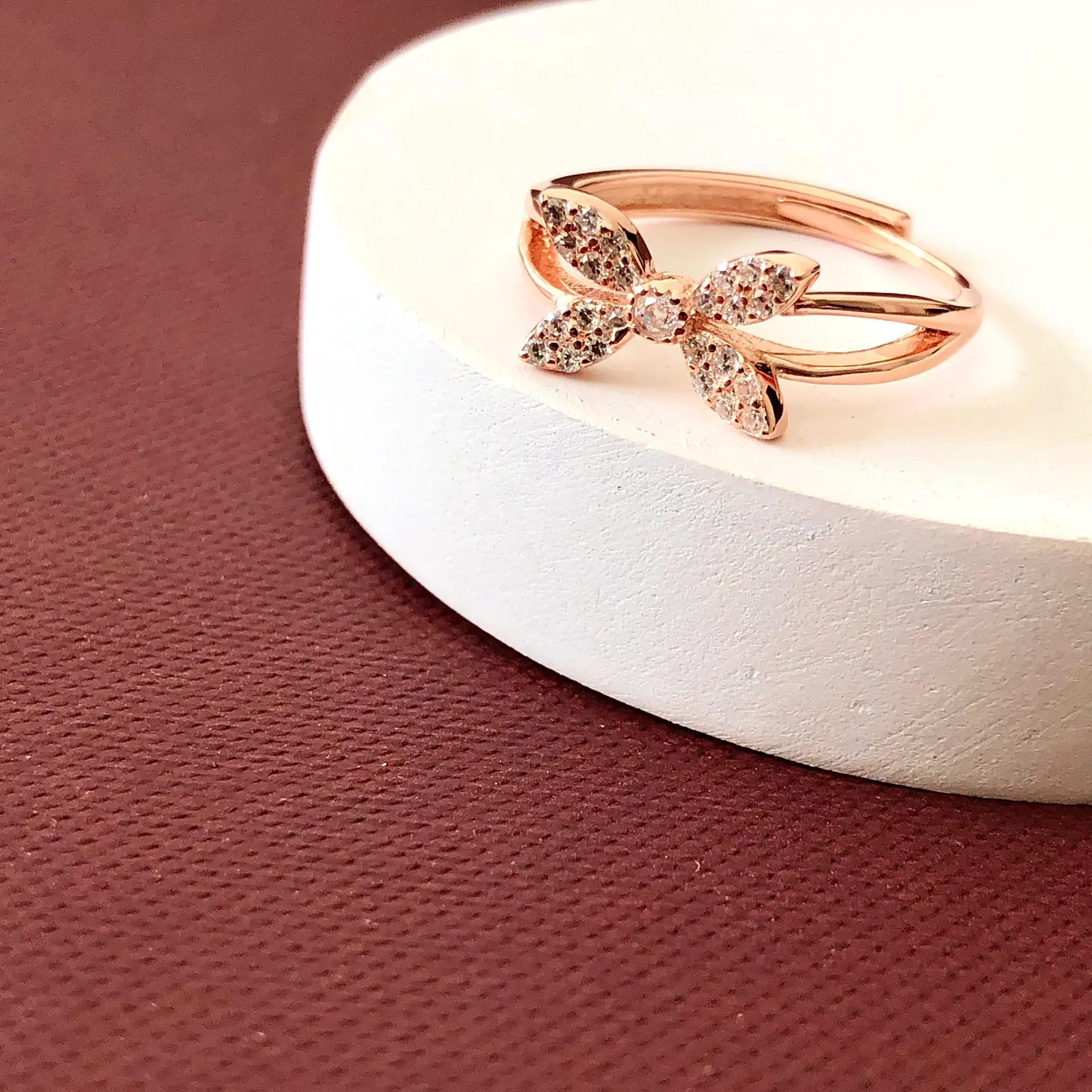 Rosegold Floral Ring