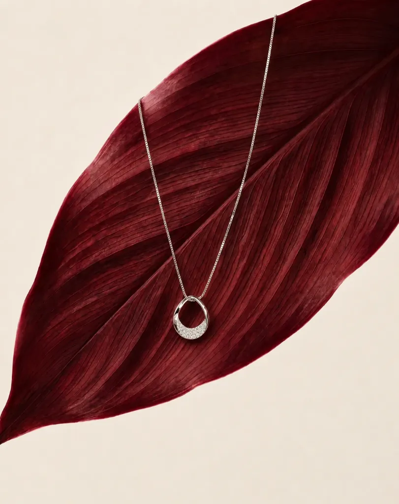 Silver Oval Netra Necklace