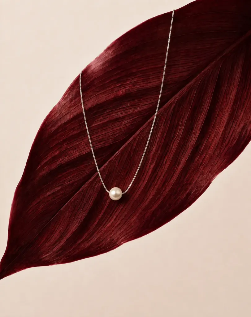 Silver Pearl Necklace