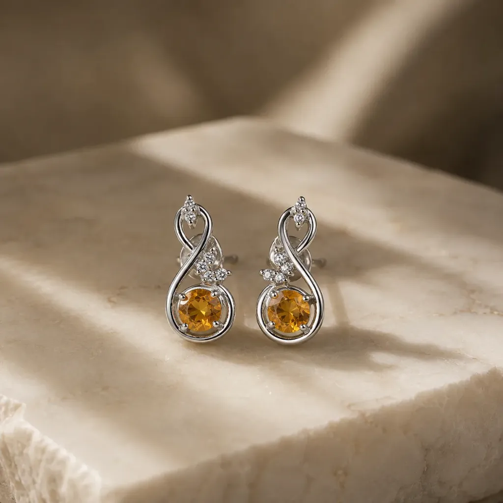 Silver Agnika Studs