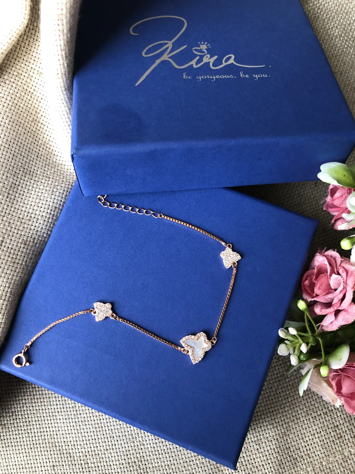 RoseGold Butterfly Bracelet