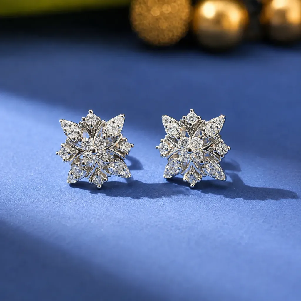 Silver Starry Studs