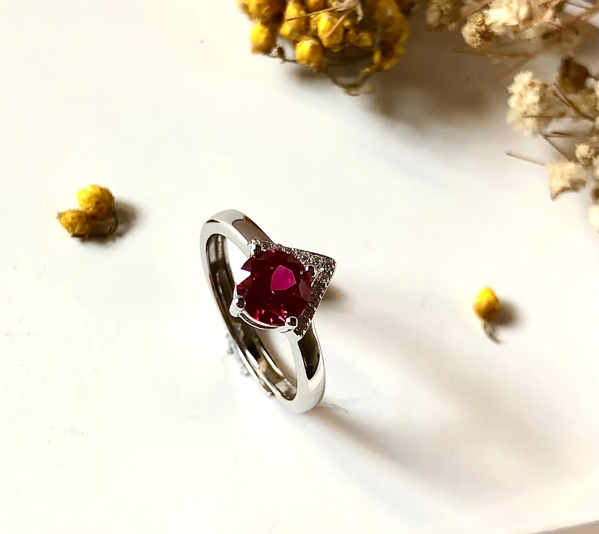 Silver Ruby Ring
