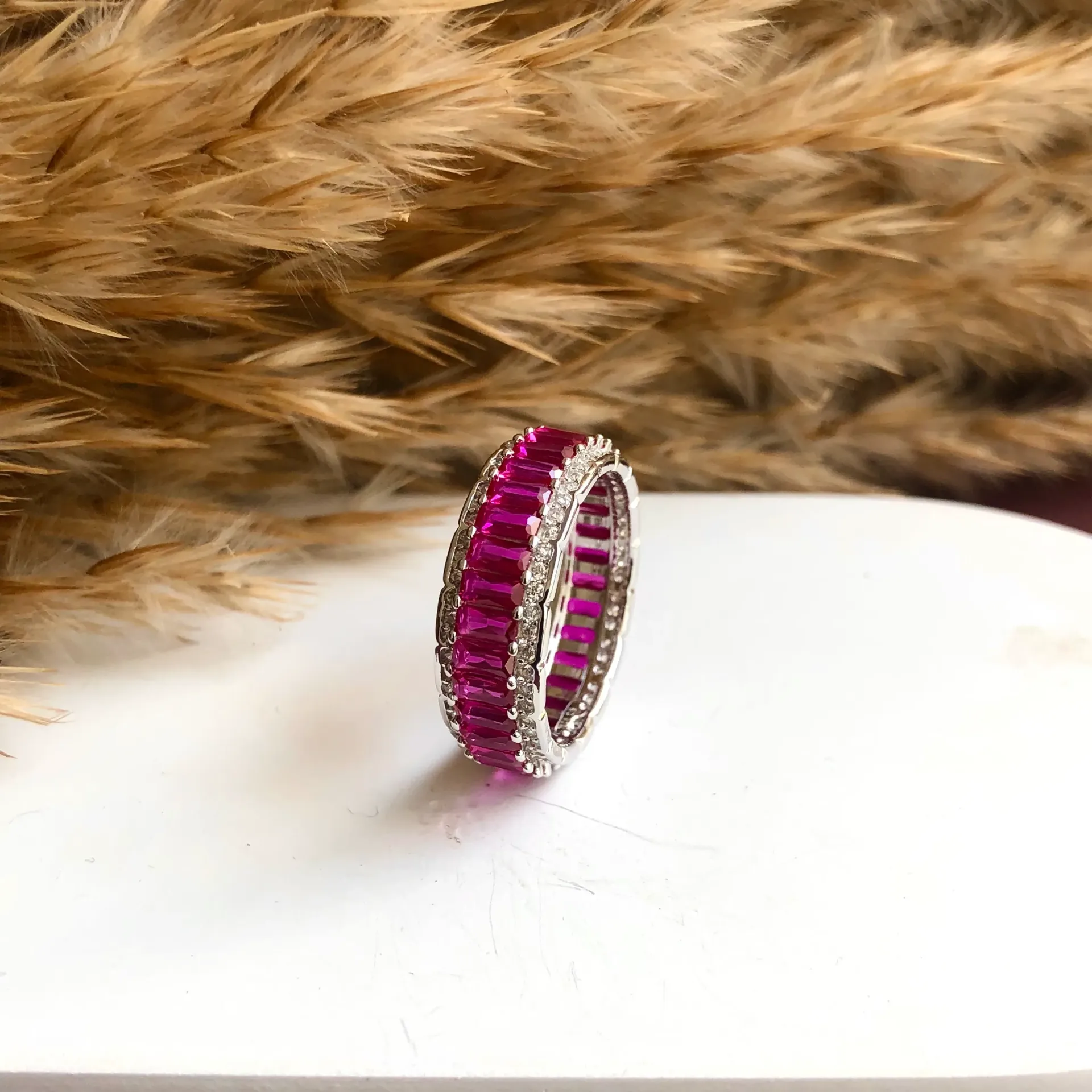 Silver Ruby Band