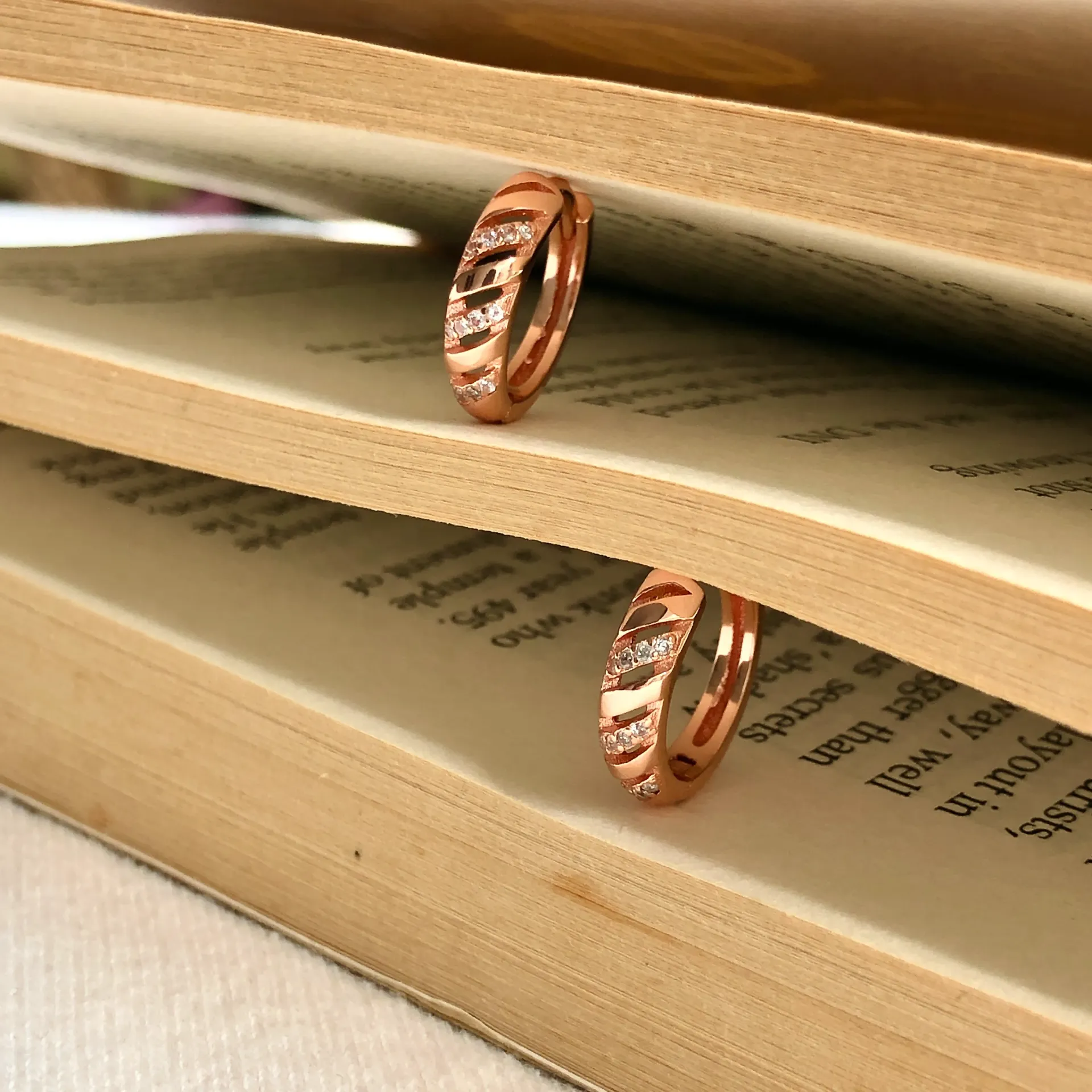 RoseGold Hoops