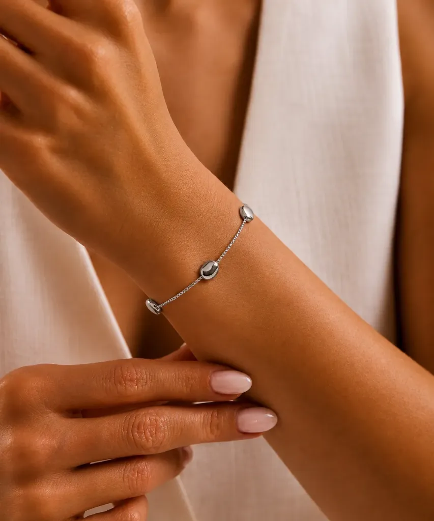 Silver Beads Bracelet