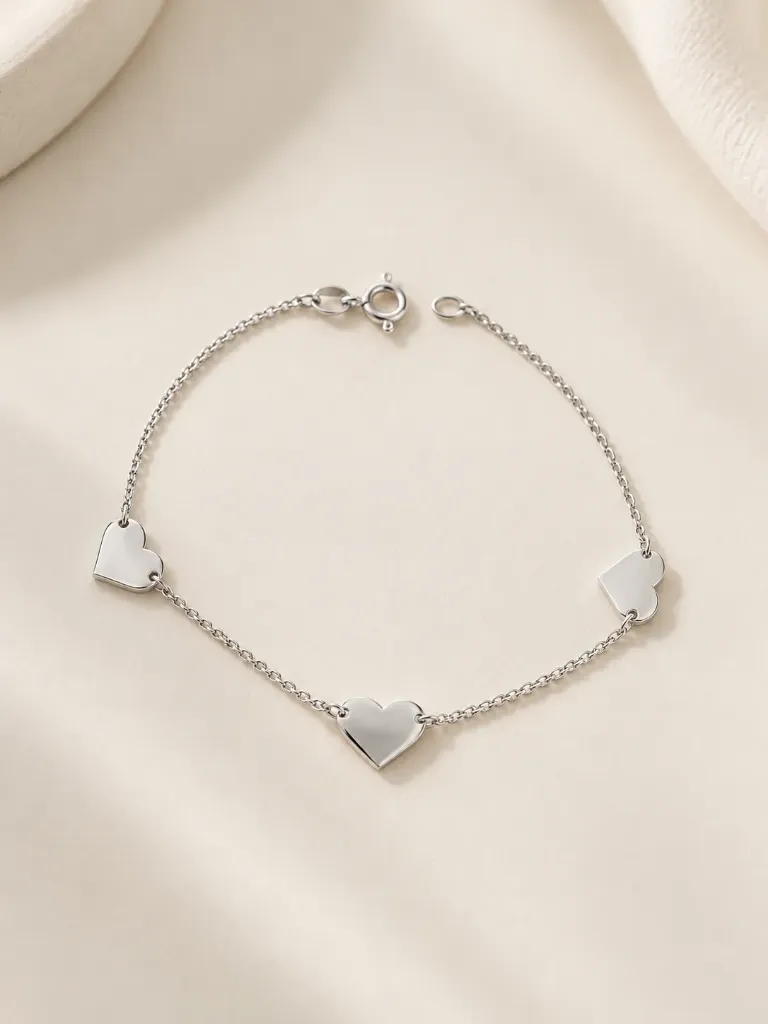 Silver Heart Bracelet
