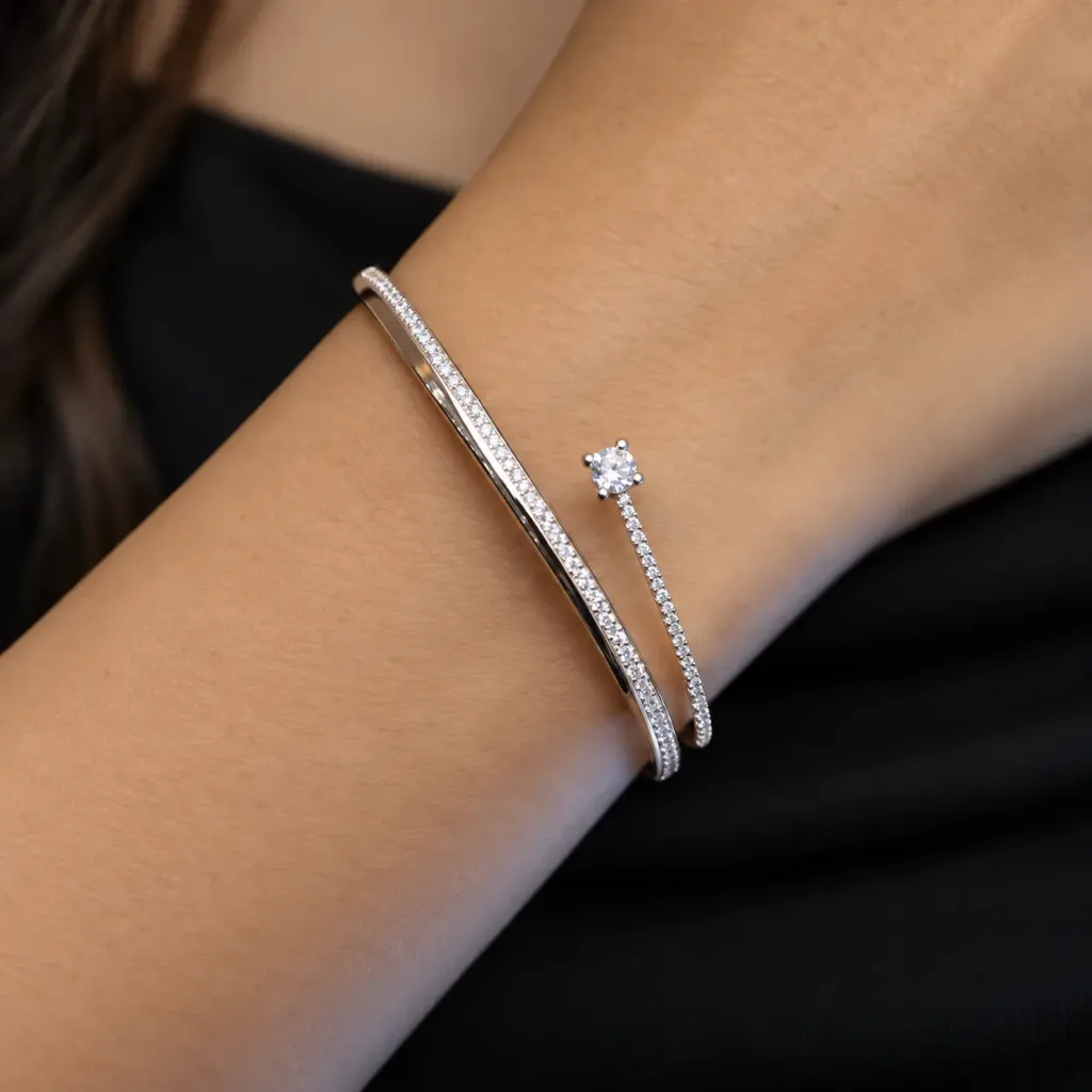 Rosegold Solitaire Kada