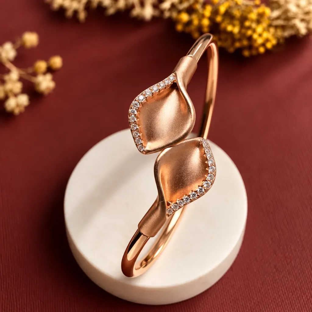 Rosegold Leafy Affair Kada