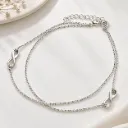 Silver Infinity Anklet