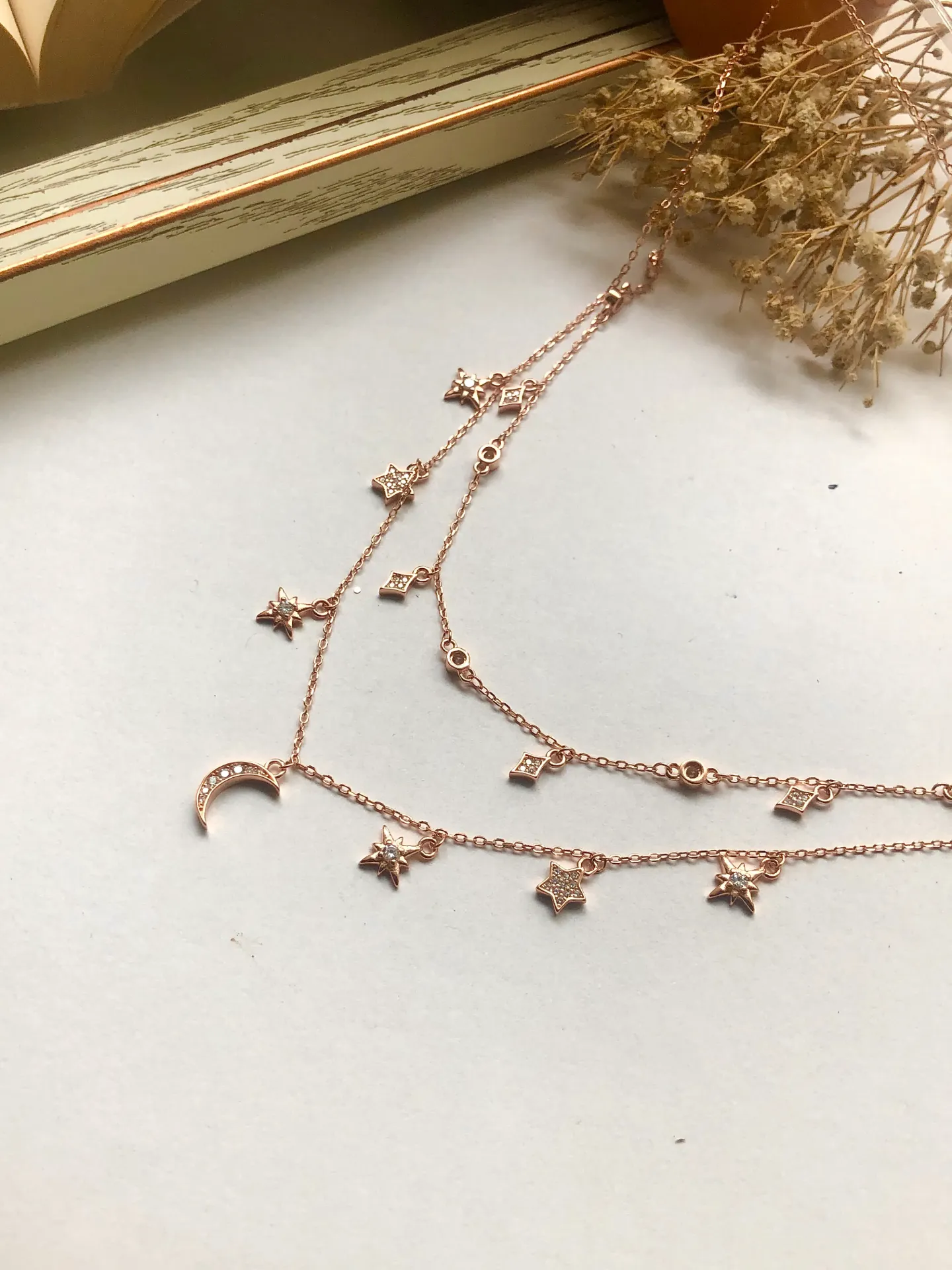 Stars and Moon Layered Necklace