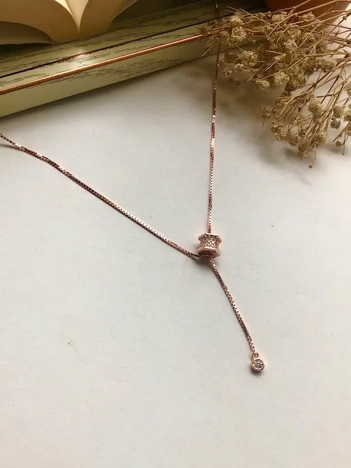 RoseGold Drop Necklace