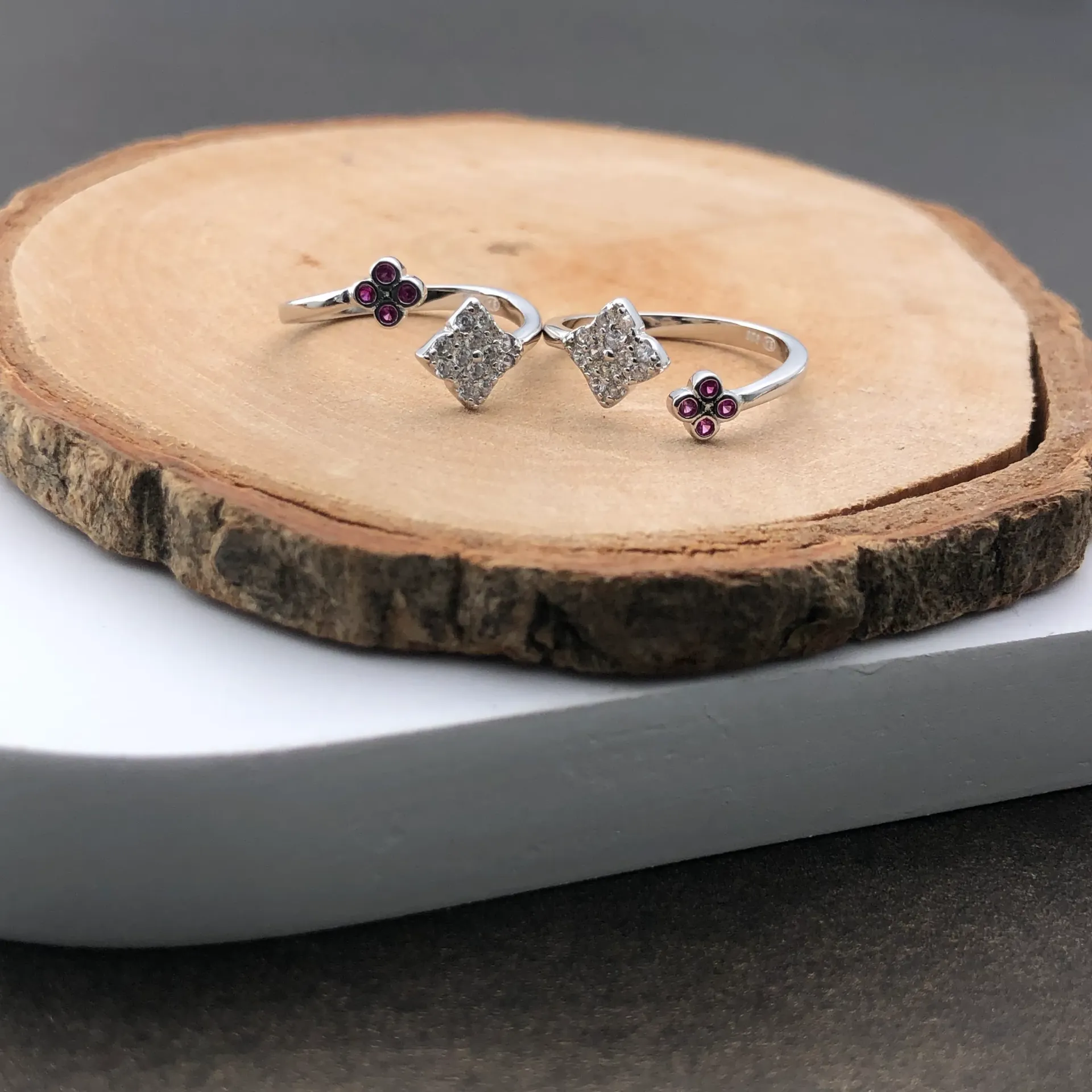 Silver Kolam Toe Rings