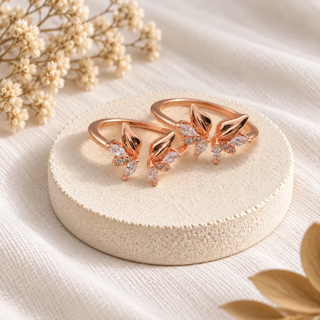 Rosegold Wings Toe Rings