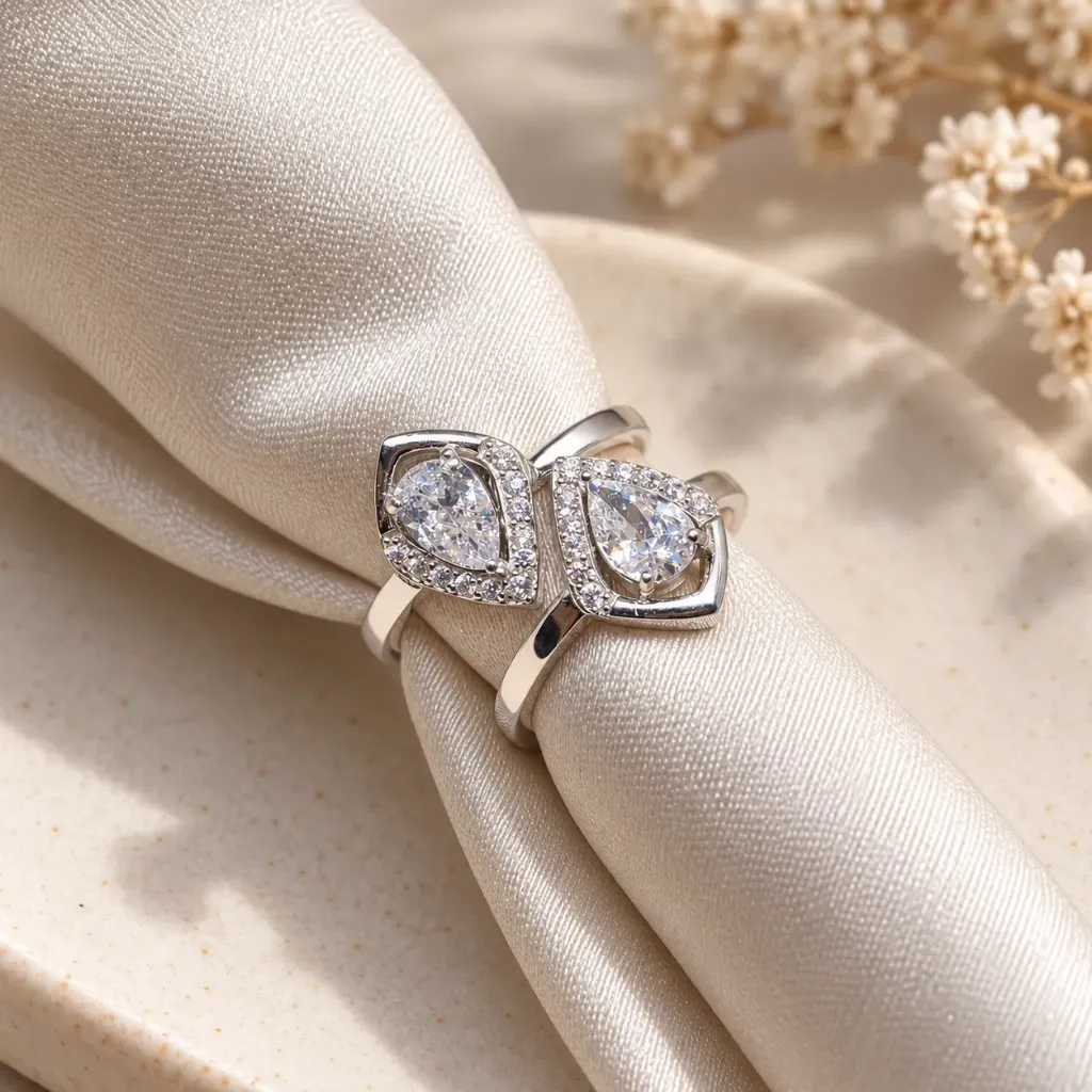 Silver Solitaire Toe Rings