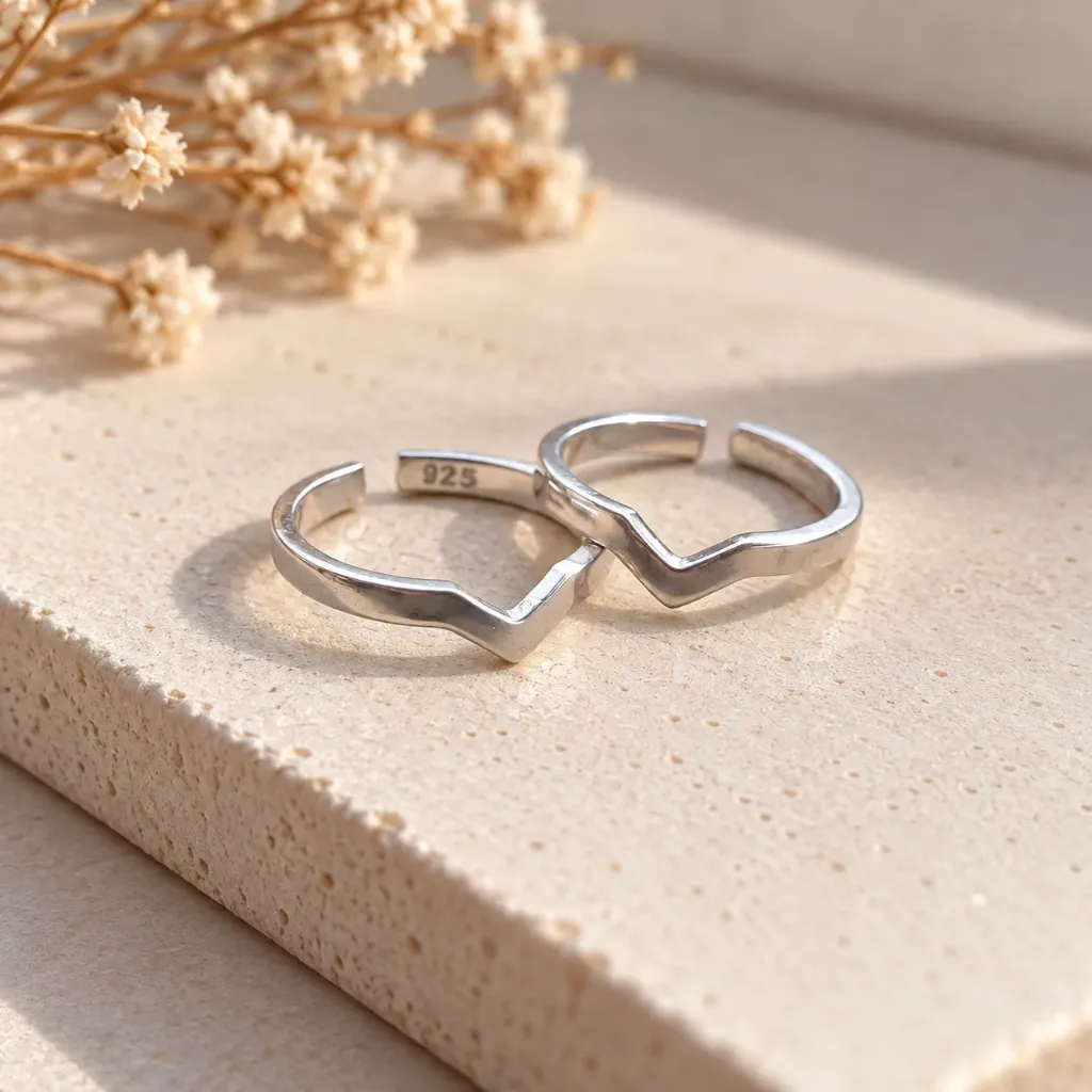 Silver Vanki Toe Rings
