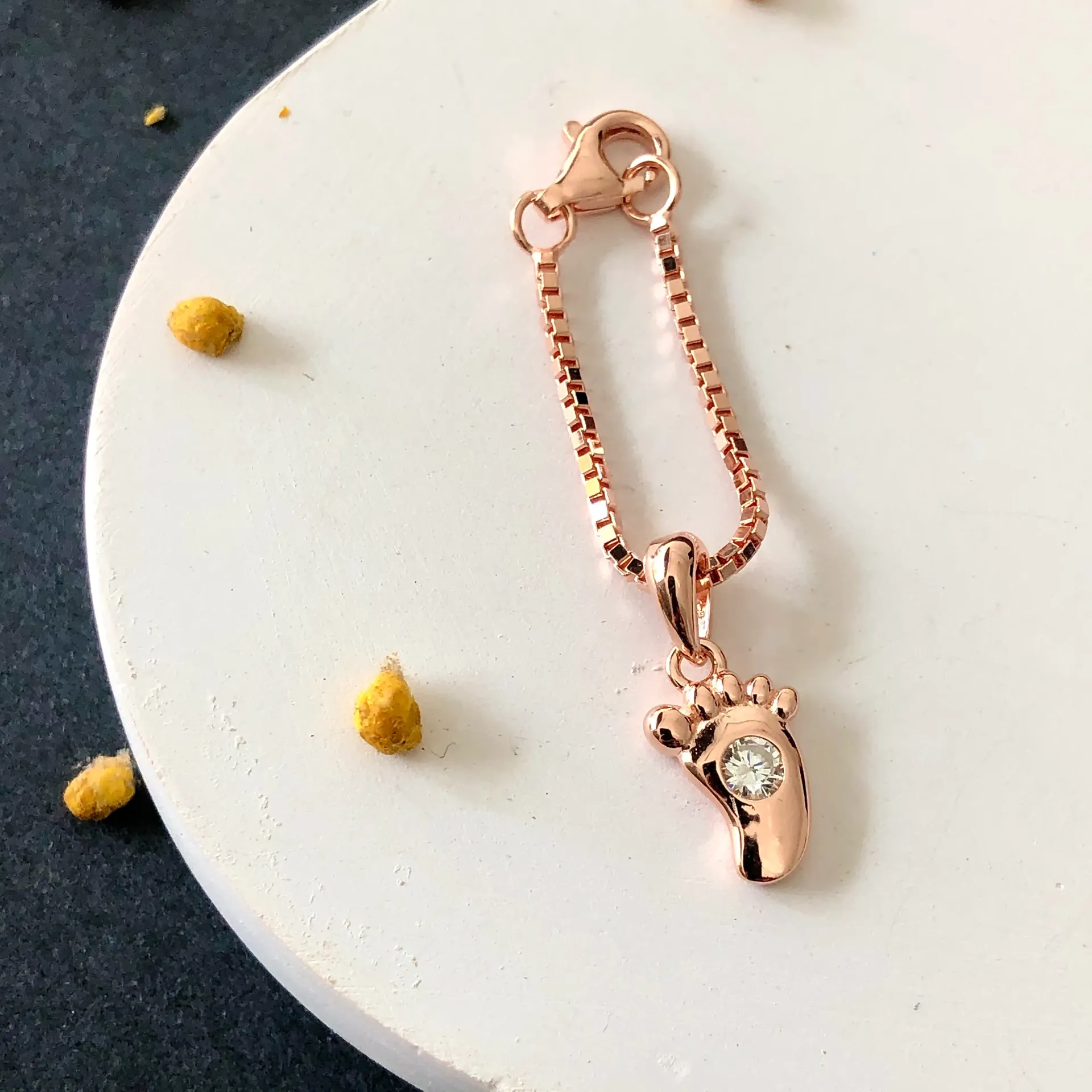 Rosegold Lucky Feet Charms