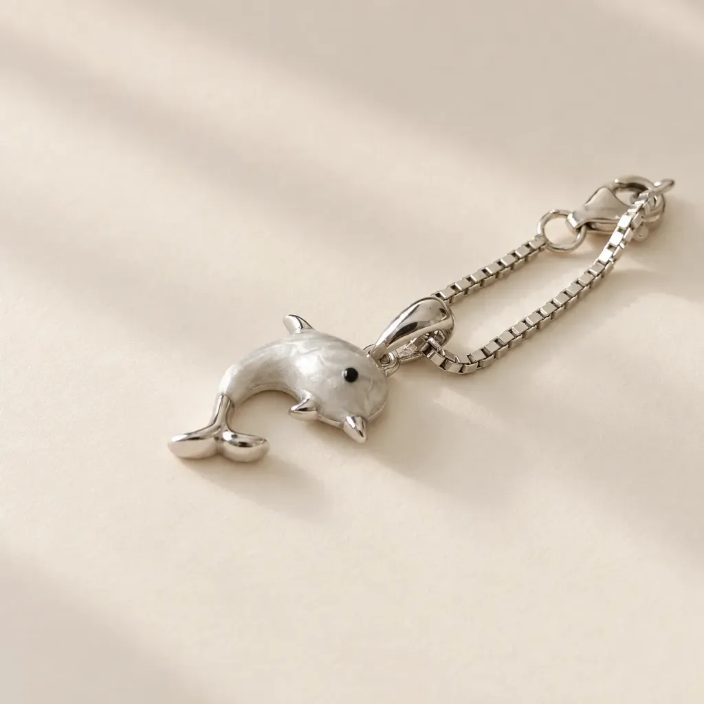 Silver Dolphin Charm