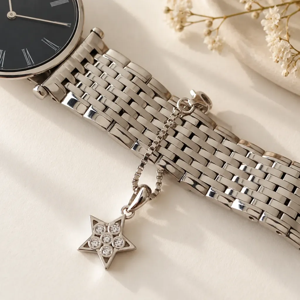 Silver Star Charm