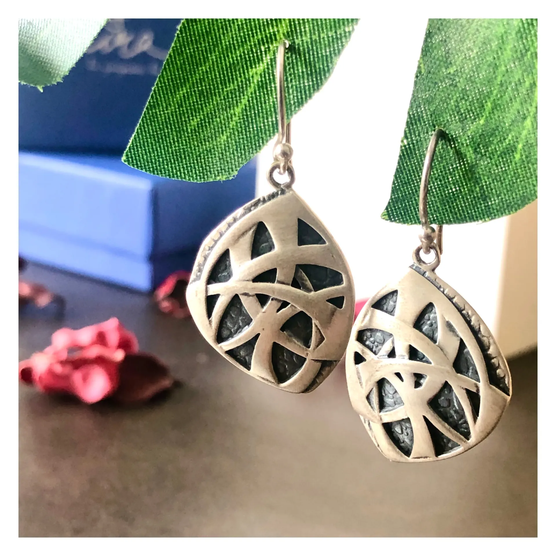 Silver Nova earrings