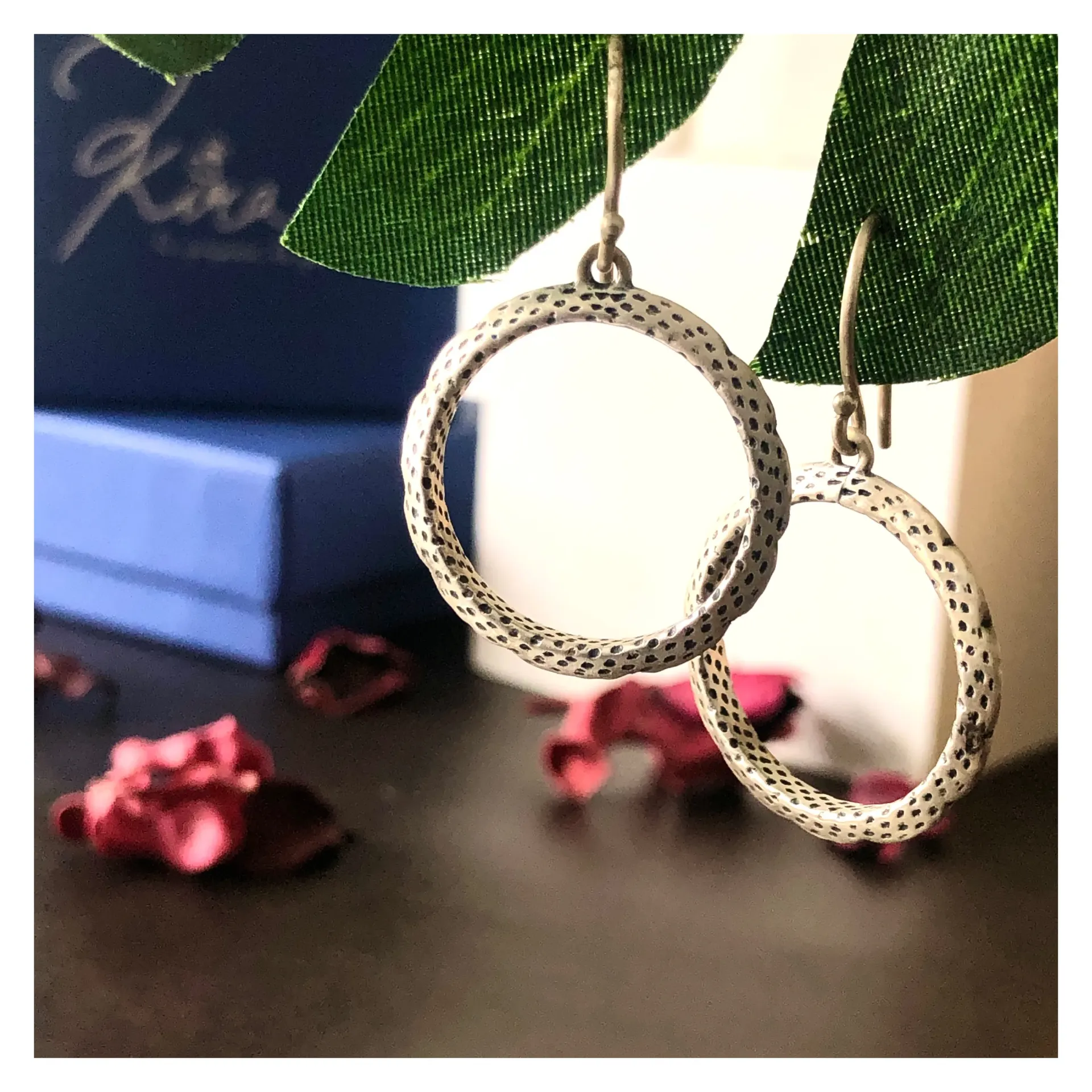 Silver Ring Earrings