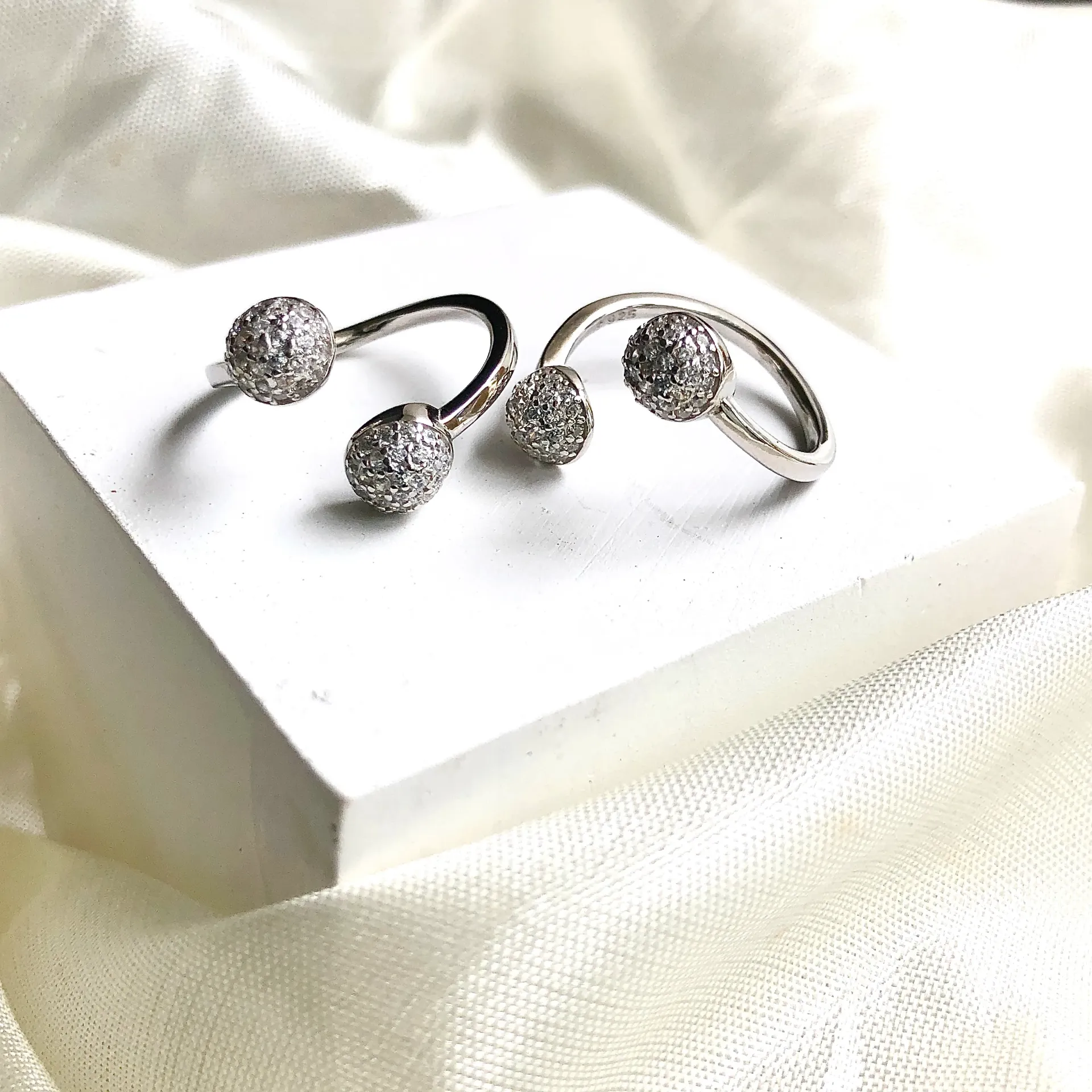 Fireball Silver Toe Rings